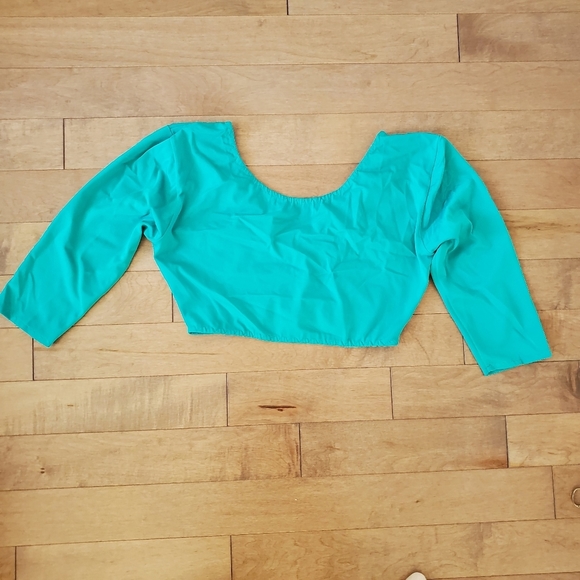 Sexy teal crop top - Picture 6 of 8
